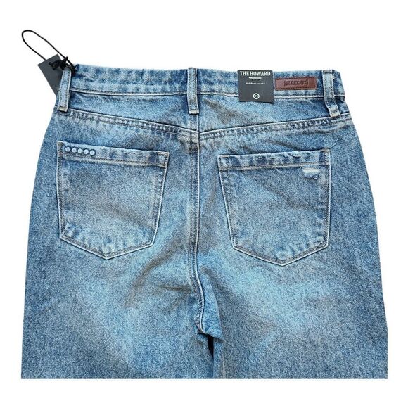 NWT Blank NYC The Howard Mid Rise Loose Fit Blue Jeans Women's Size 25 Straight - Picture 8 of 13